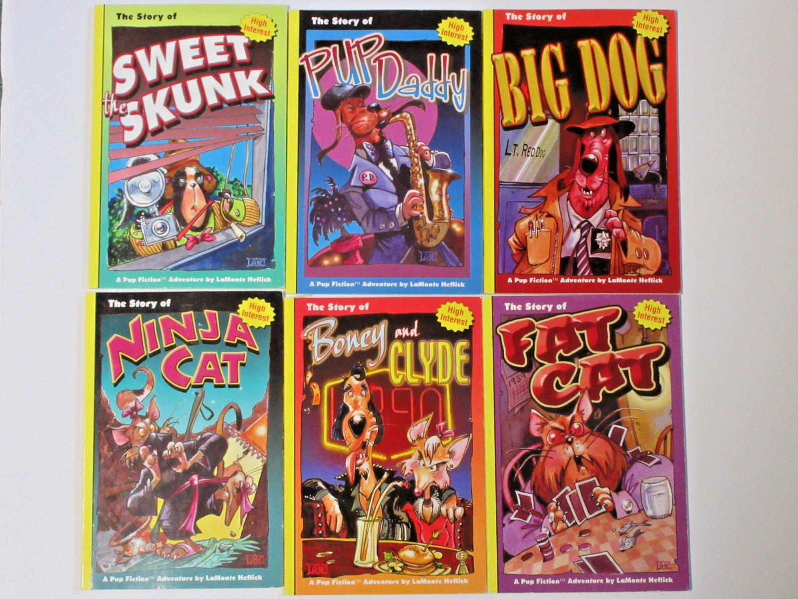 Pup Fiction Adventure by LaMonte Heflick, 6 adventure books Pup Fiction Adventure by LaMonte Heflick, 6 adventure books
