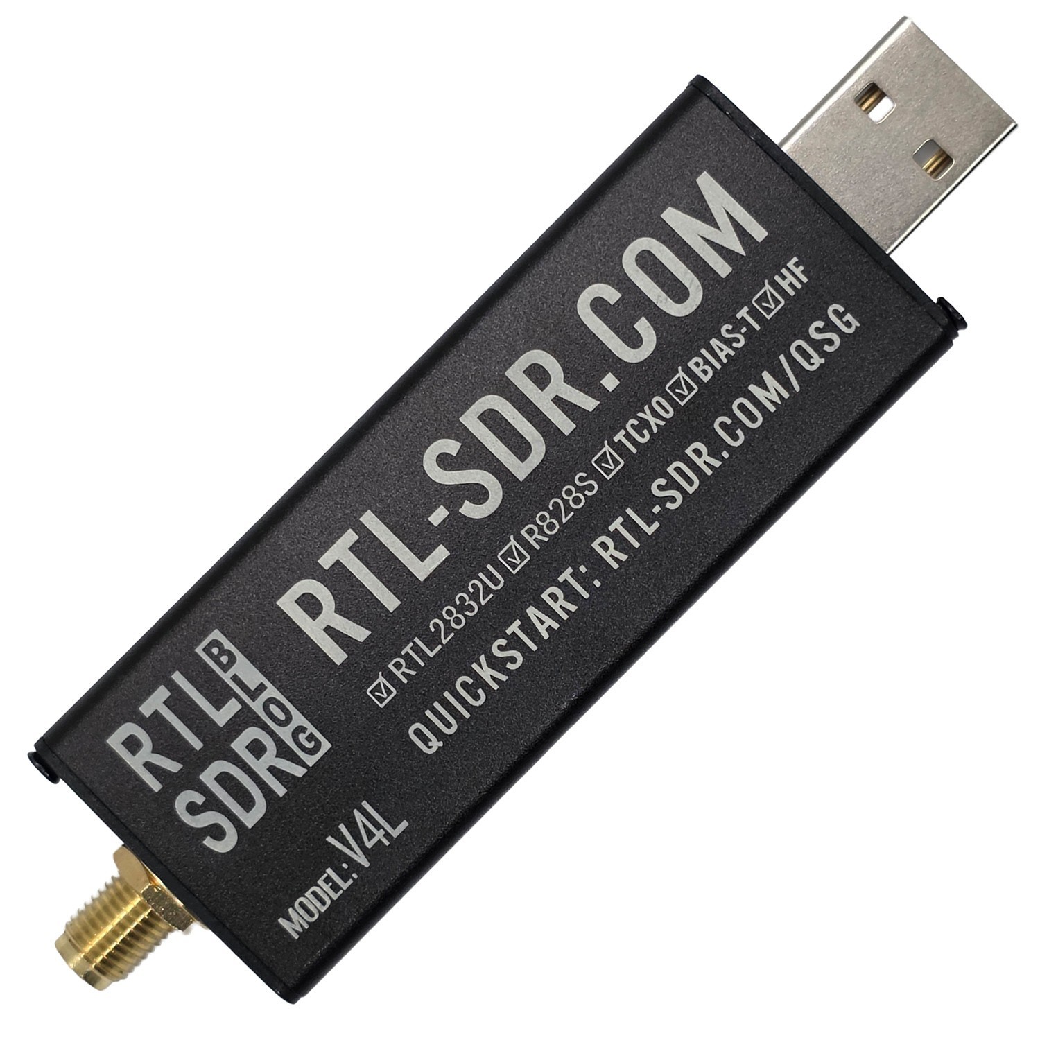 RTL-SDR Blog V4L (Lite) RTL2832U 1PPM TCXO HF BiasT SMA Software Defined Radio