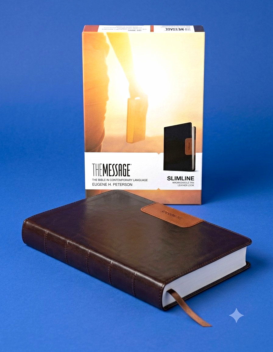 The Message Slimline  Bible Eugene H. Peterson imitation leather 