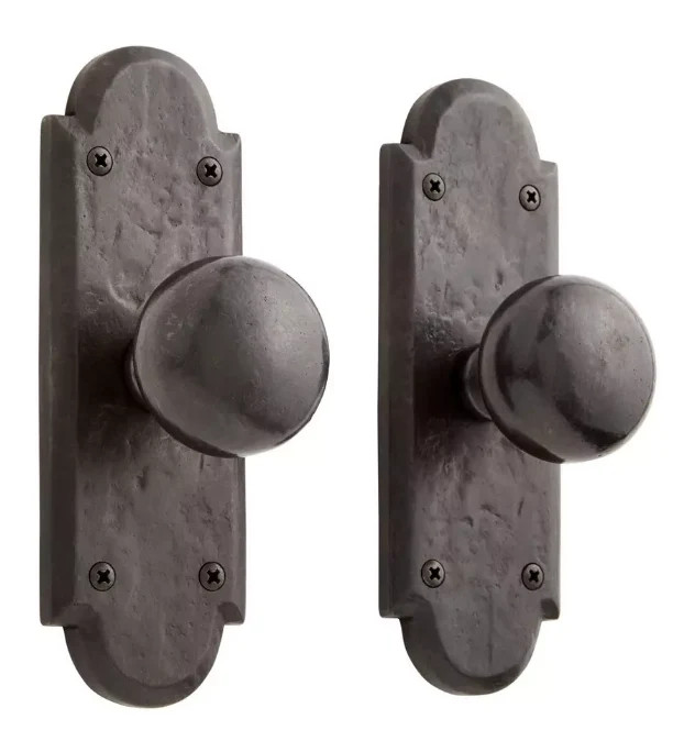 New Dark Bronze finish Marwick Ornate Solid Bronze Knob Set - Privacy, Passage New Dark Bronze finish Marwick Ornate Solid Bronze Knob Set - Privacy, Passage