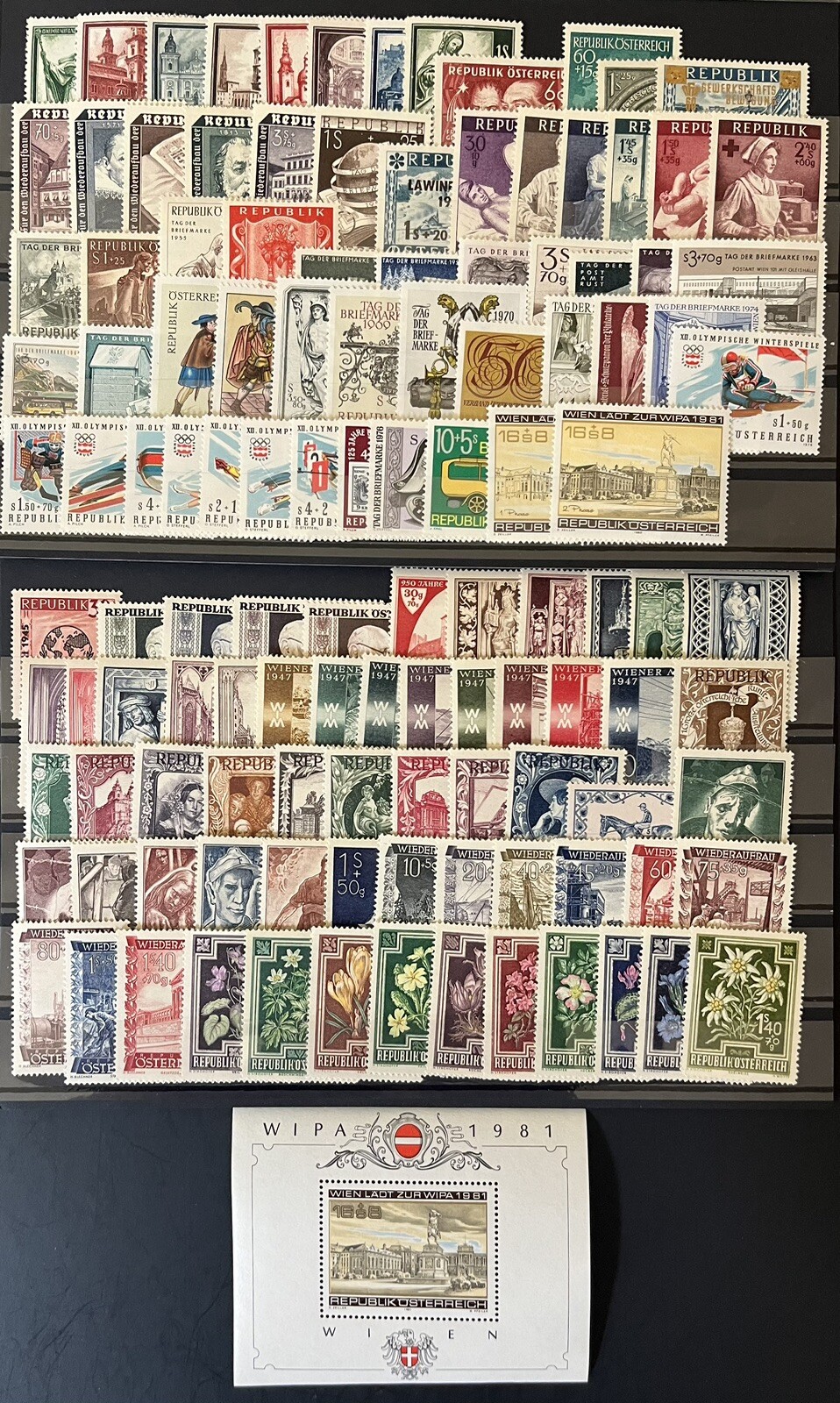 AUSTRIA - Collection of 120 Semi-Postal Stamps - Including complete Sets - MNH