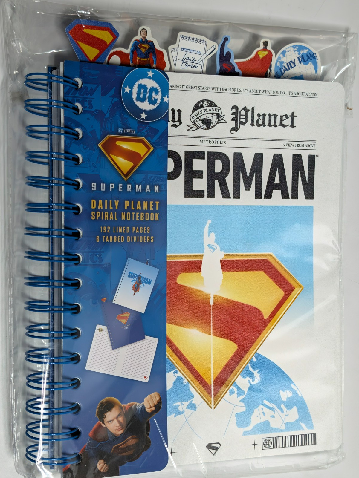 DC: Superman: The Daily Planet Spiral Notebook (DC Super Heroes) NEW