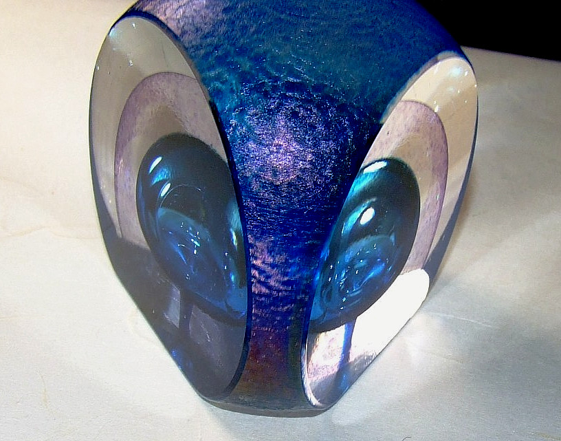 Vintage 1987 Tom Philabaum Paperweight Signed Studio Art Glass Phenomenal Art