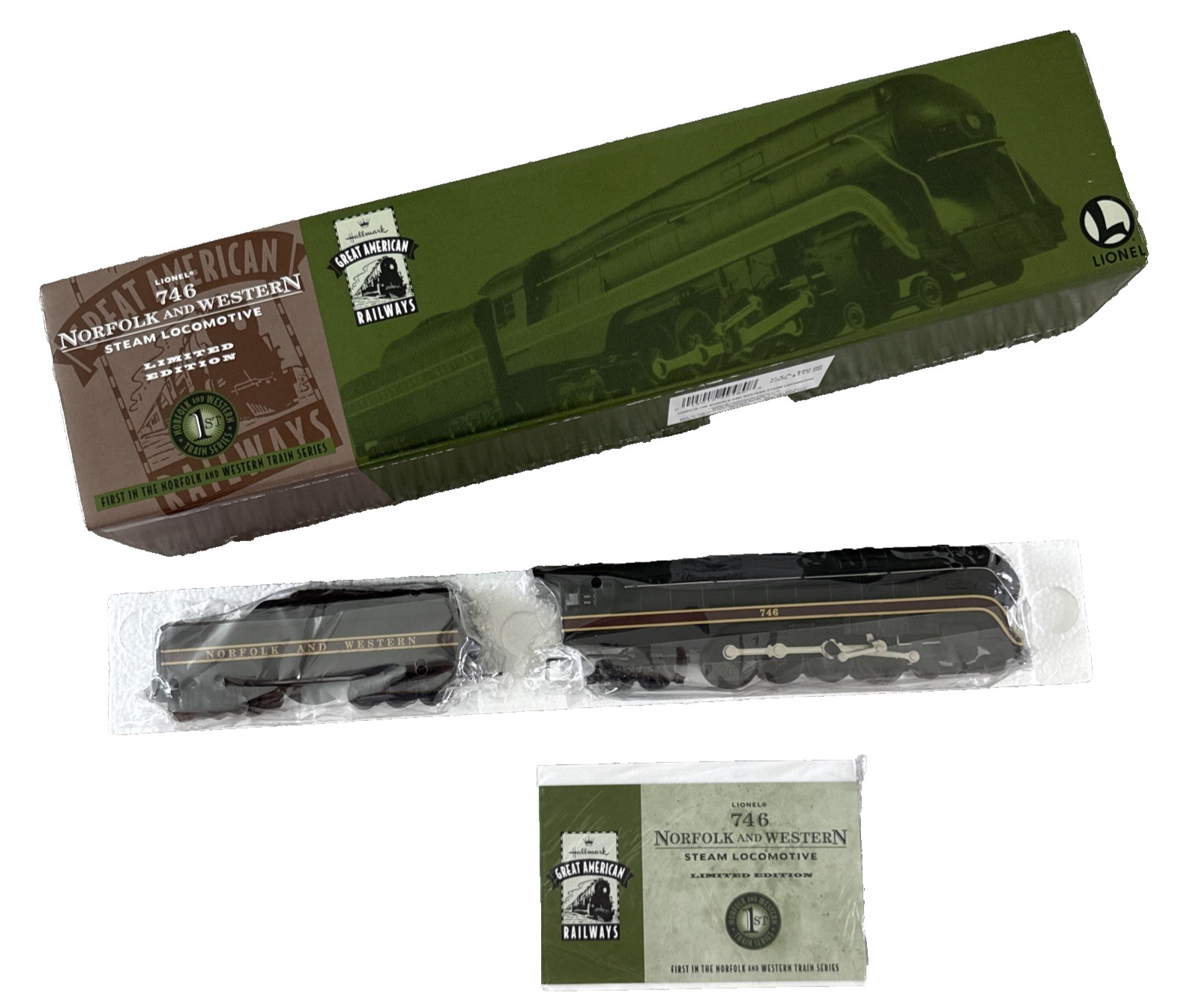 Rev Lionel Norfolk and Western 746 O Gauge Steam Locomotive Analog Black NIB