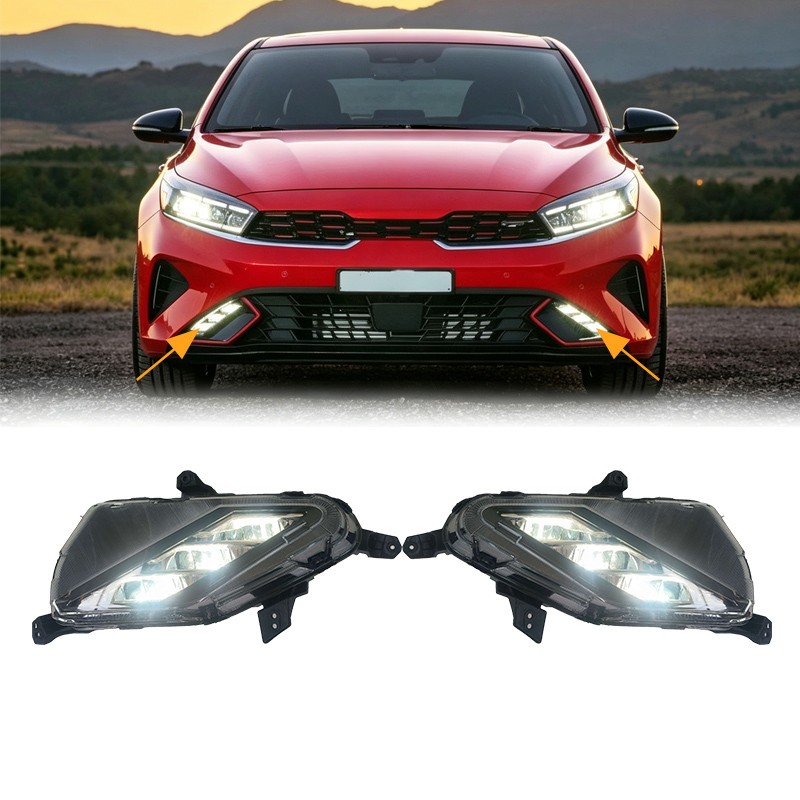 New 2PCS LED Fog Light For 2022 2023 2024 Kia Forte Fog Lamp Left & Right Side New 2PCS LED Fog Light For 2022 2023 2024 Kia Forte Fog Lamp Left & Right Side