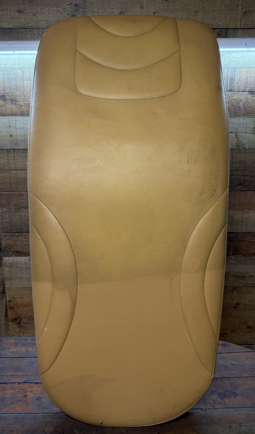 Grace X-5 Dental Chair Backrest Cushion Tan Vinyl Contoured Upholstery Used