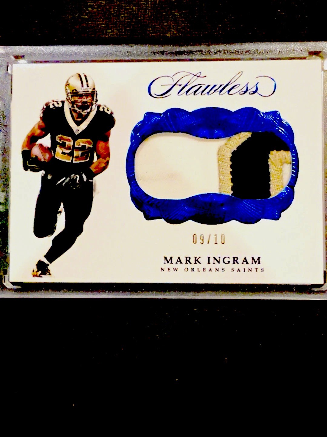 2017 Panini Flawless Mark Ingram Sapphire Patch /10 GAME USED Saints 09/10 2017 Panini Flawless Mark Ingram Sapphire Patch /10 GAME USED Saints 09/10