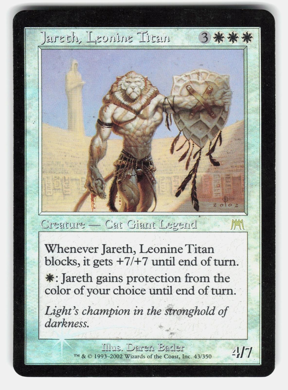 JARETH, LEONINE TITAN FOIL - Magic: The Gathering - BADER DMG JARETH, LEONINE TITAN FOIL - Magic: The Gathering - BADER DMG