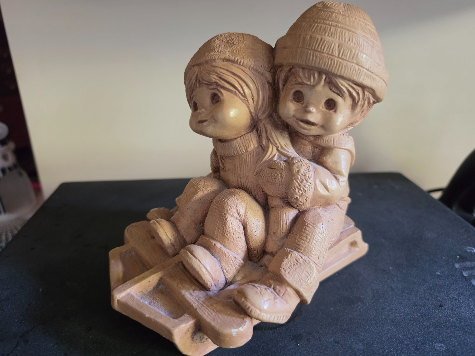 VTG Fannykins Boy/Girl Sledding Figurine Bill Mack VTG Fannykins Boy/Girl Sledding Figurine Bill Mack