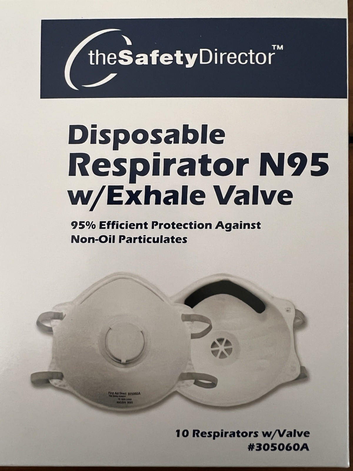 New 12 Boxes 120 Masks Disposable Respirator  N95 W/Exhale Valve