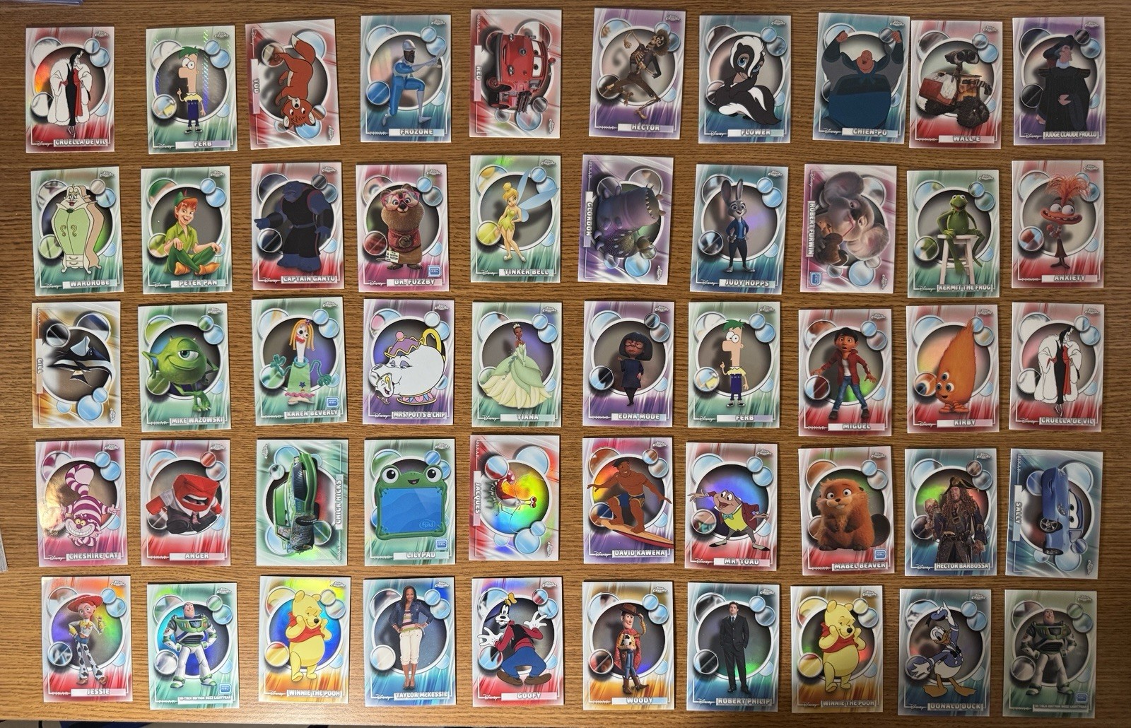2025 & 2026 Topps Chrome Disney HUGE 100 Refractor Card Lot 2025 & 2026 Topps Chrome Disney HUGE 100 Refractor Card Lot