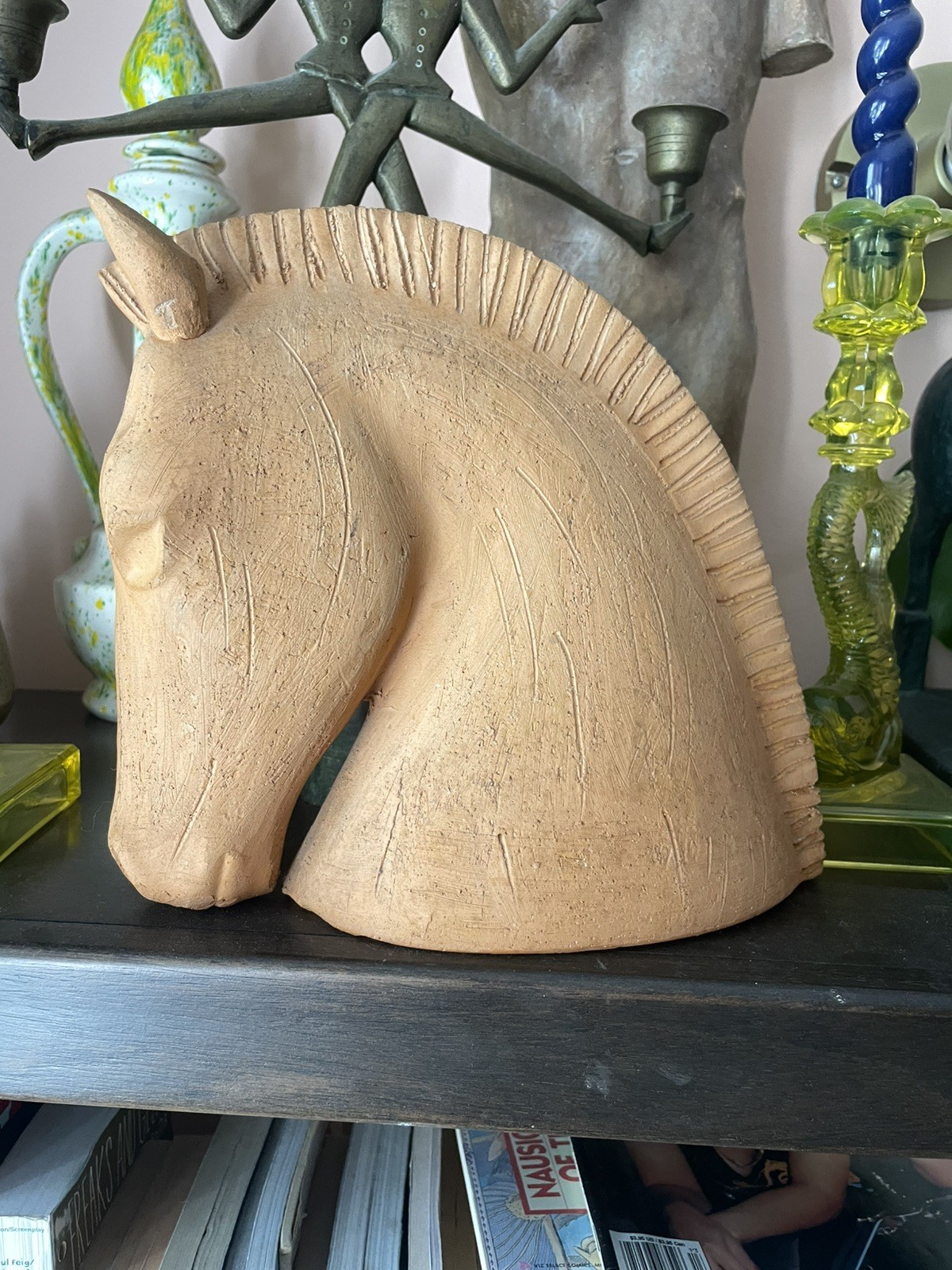 Bitossi Horse MCM made in italy Aldo Londi rosenthal Ceramic Pottery Terracotta