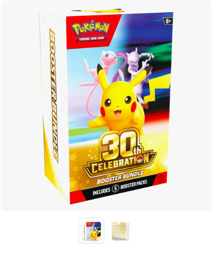 Pokemon 30th Celebration Anniversary Booster Bundle (6 packs) rip or ship LOUIS
