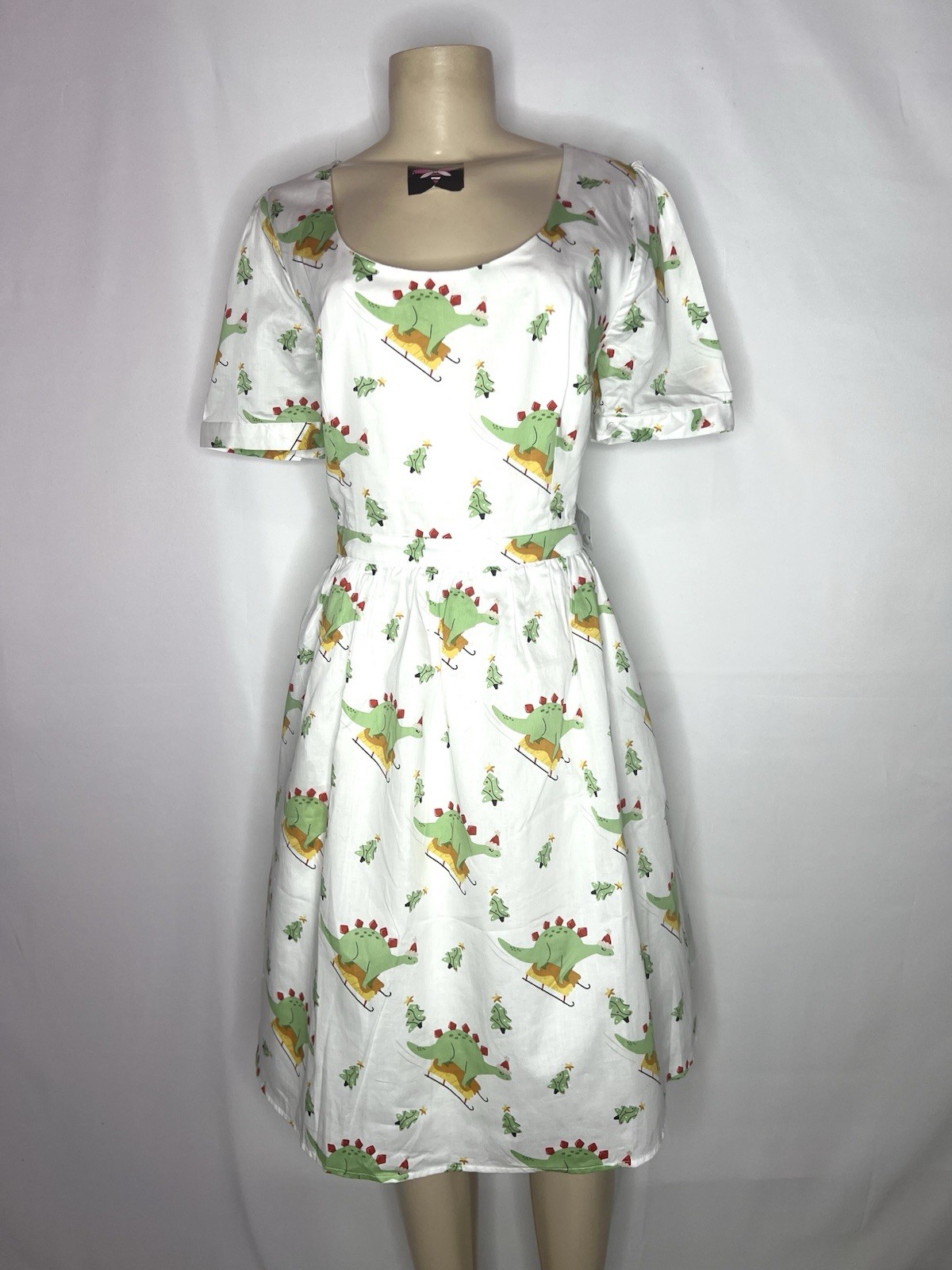 MOD CLOTH CHRISTMAS THEMED VINTAGE STYLE DRESS SZ XL