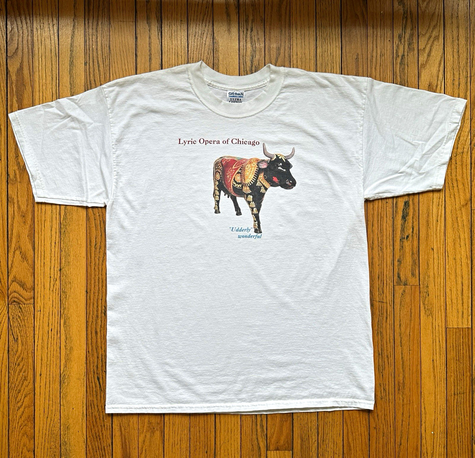 Vintage Lyric Opera Of Chicago Udderly Wonderful Bull T-Shirt White XL Vintage Lyric Opera Of Chicago Udderly Wonderful Bull T-Shirt White XL