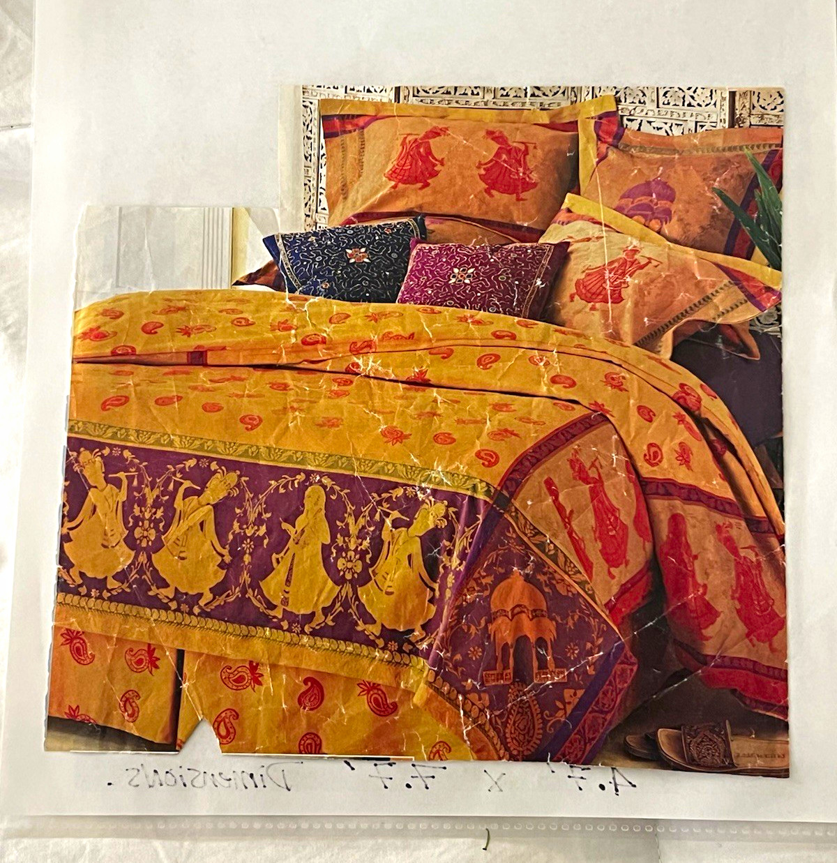 Stunning Asian Motif Bed Spread