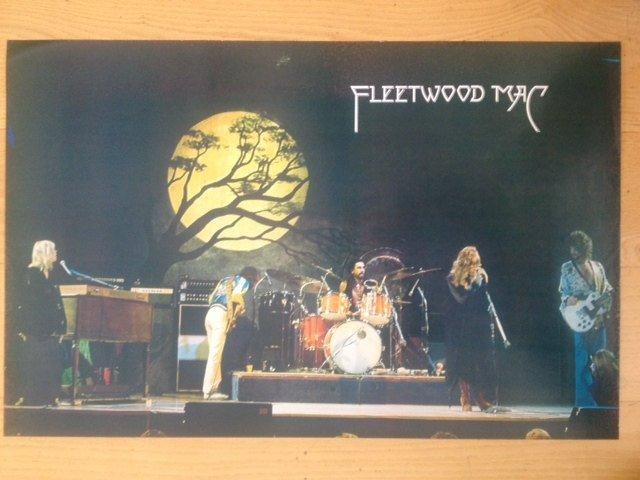 Fleetwood Mac Vintage Original Published Mid 70's Band Poster 22 x 34