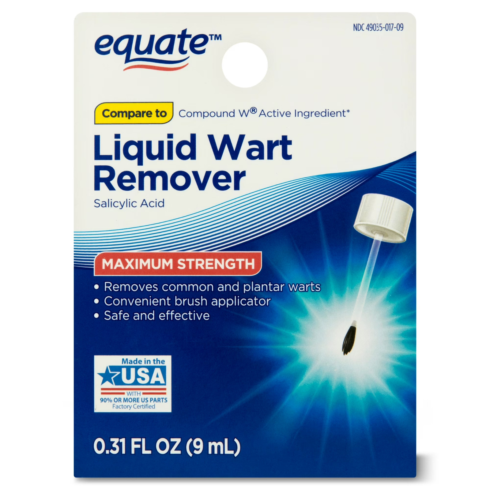Equate Liquid Wart Remover, Maximum Strength 0.31 oz Free US Shipping avaialble. Equate Liquid Wart Remover, Maximum Strength 0.31 oz Free US Shipping avaialble.