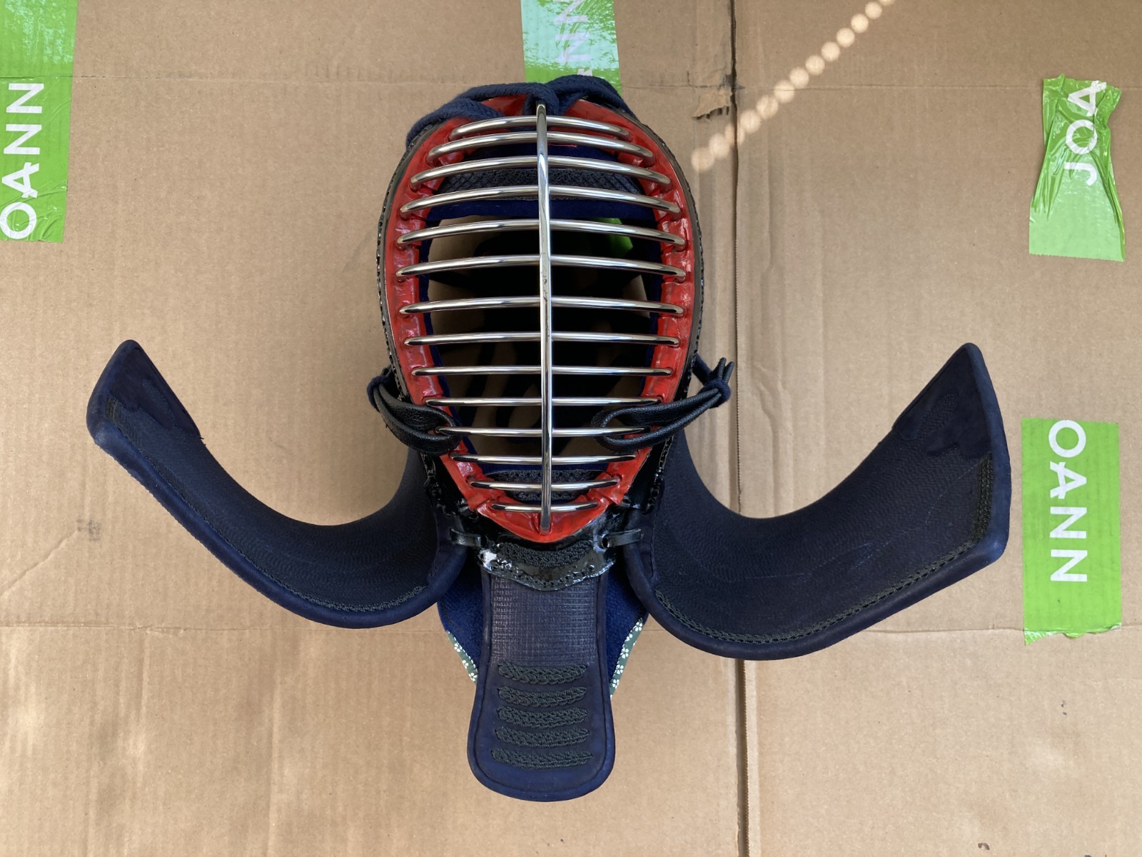 e-Bogu Limited Edition Top Quality Kendo Men 4mm Machine Stitched, Size B 68cm
