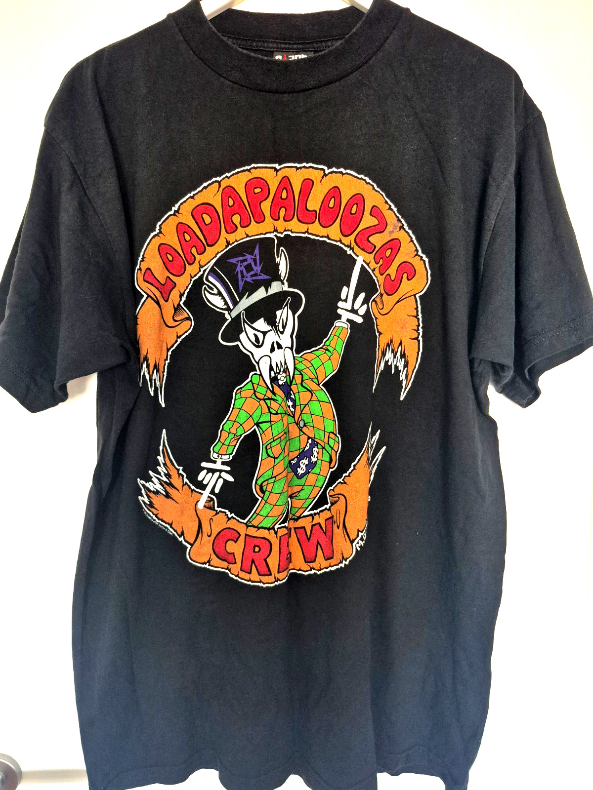 Metallica Loadapaloozas Crew Shirt Vintage Tee 1996 Giant Lollapalooza Merch Metallica Loadapaloozas Crew Shirt Vintage Tee 1996 Giant Lollapalooza Merch