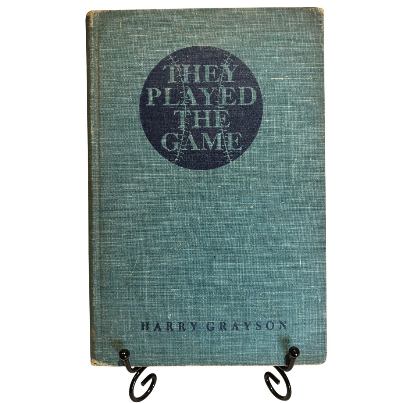 VTG 1944 They Played the Game Book by Harry Grayson, Baseball Greats, HC