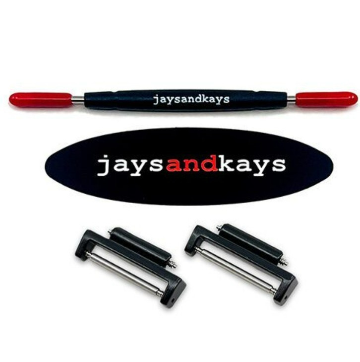 JaysAndKays® 18mm-Lug Metal Strap Adapters for Casio AE1500 HDC700 AQS810 W735