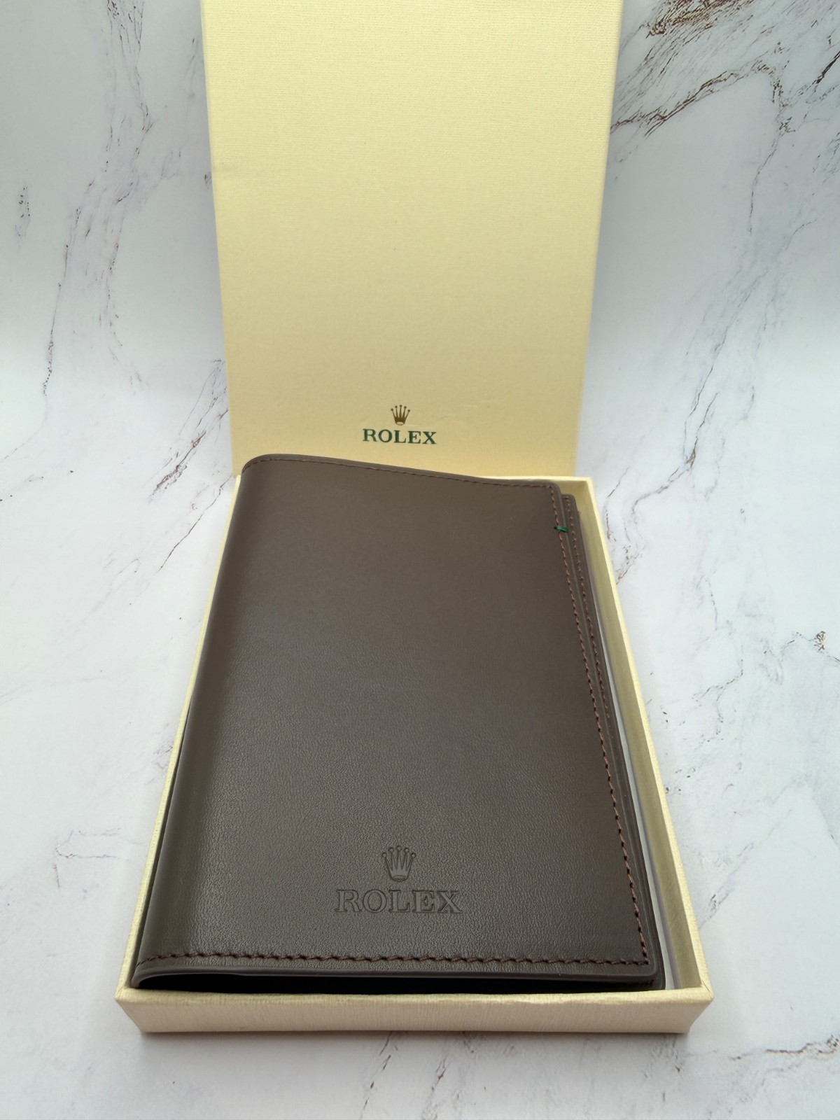 Rolex Heritage Brown Passport Holder AD VIP Gift