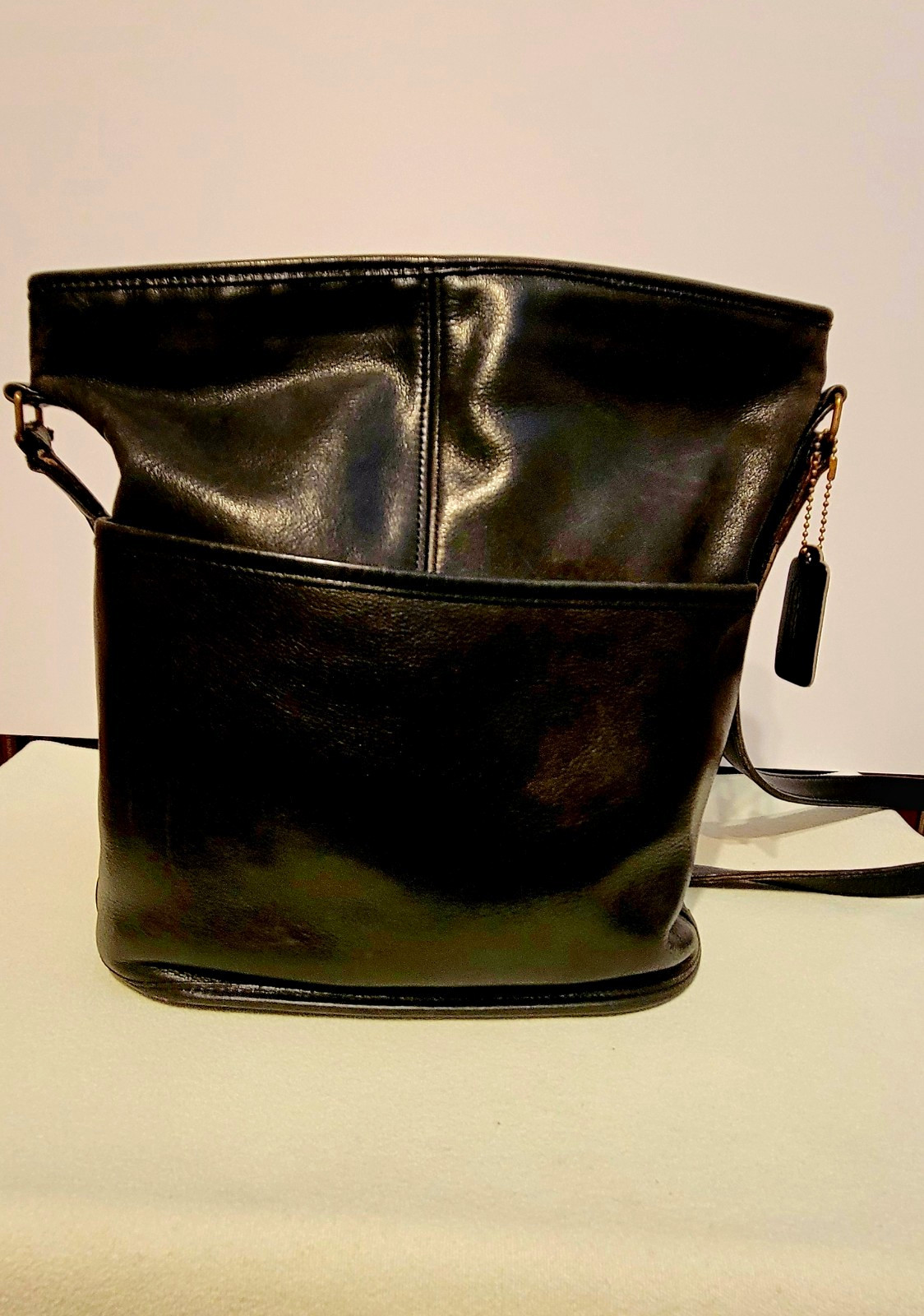 COACH Vintage black leather Bleecker Bucket Bag COACH Vintage black leather Bleecker Bucket Bag