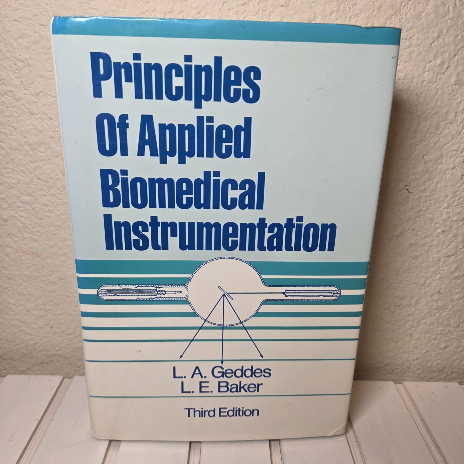 1989 Principles Applied Biomedical Instrumentation Geddes Baker 3rd Ed 1st Print