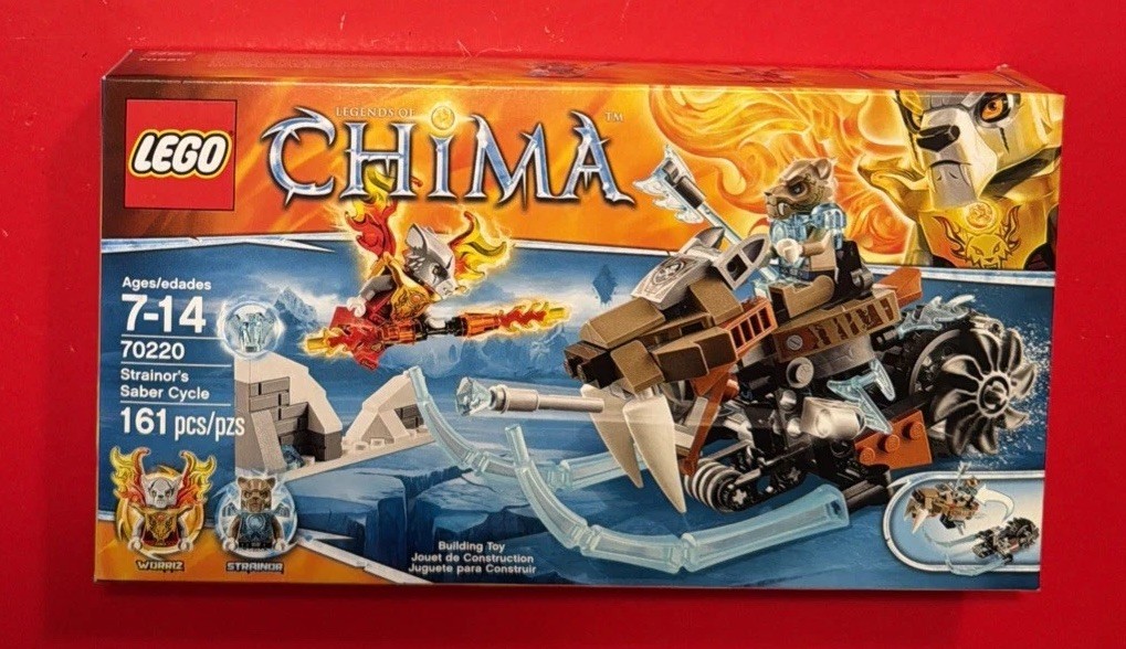 LEGO LEGENDS OF CHIMA: Strainor's Saber Cycle (70220) New In Box Sealed 2015 NIB