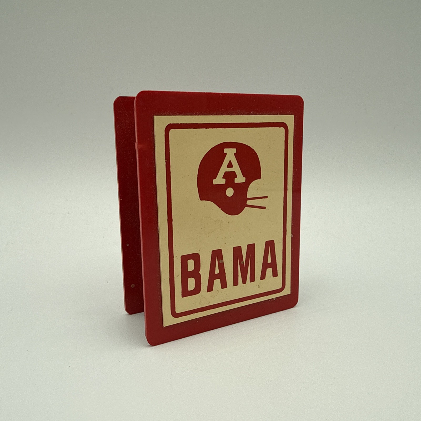 Vintage 1960s Alabama Crimson Tide BAMA Football Matchbox Match Holder Souvenir