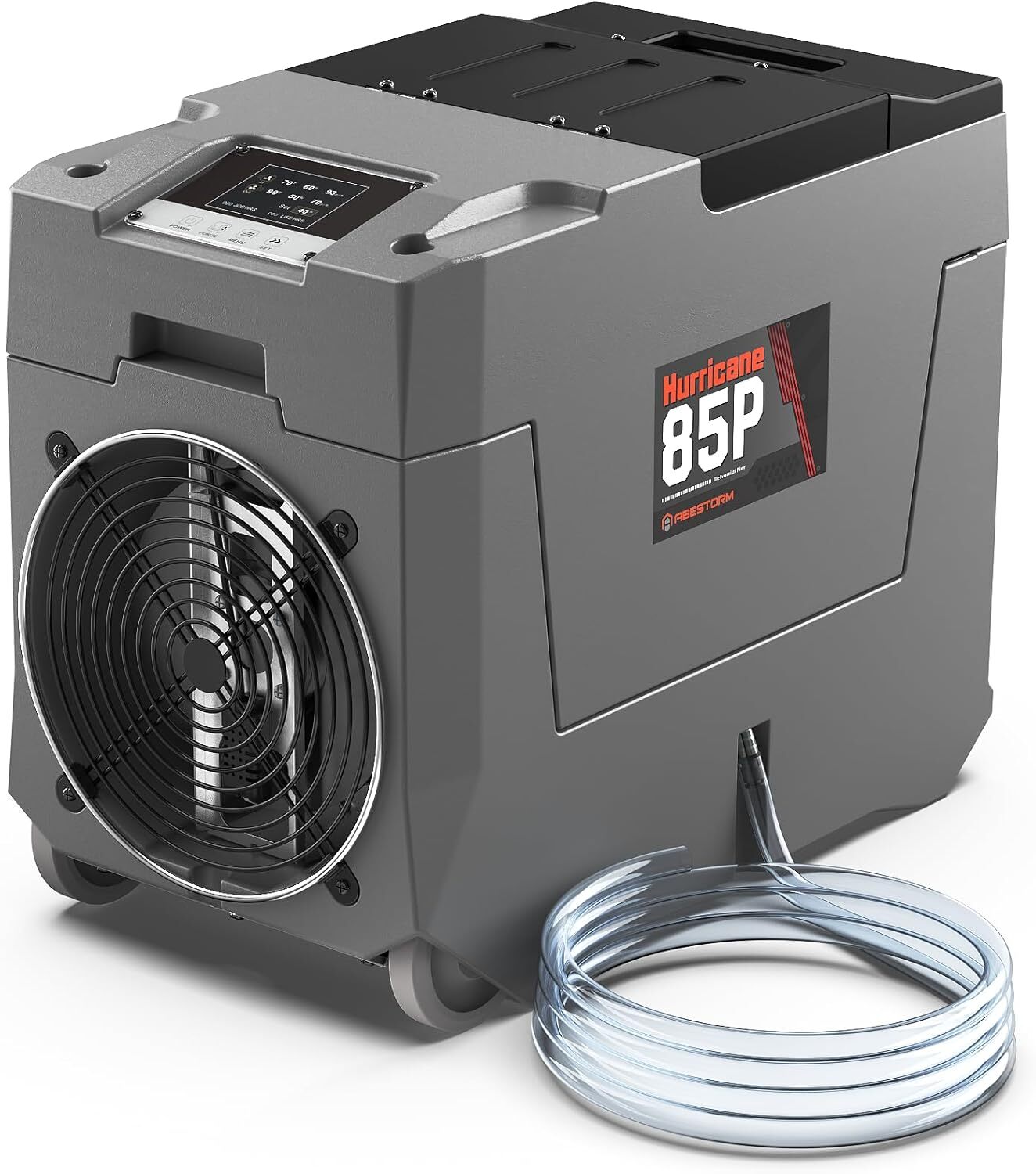Abestorm Hurricane 85P 180 PPD Commercial Industrial Dehumidifier with Pump Grey