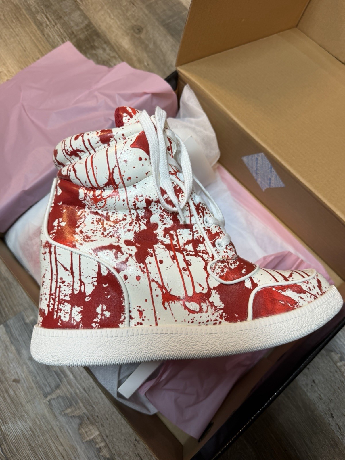 Doll Skill Size 10 Women’s Shoes Isbael Blood Drip Sneakers 