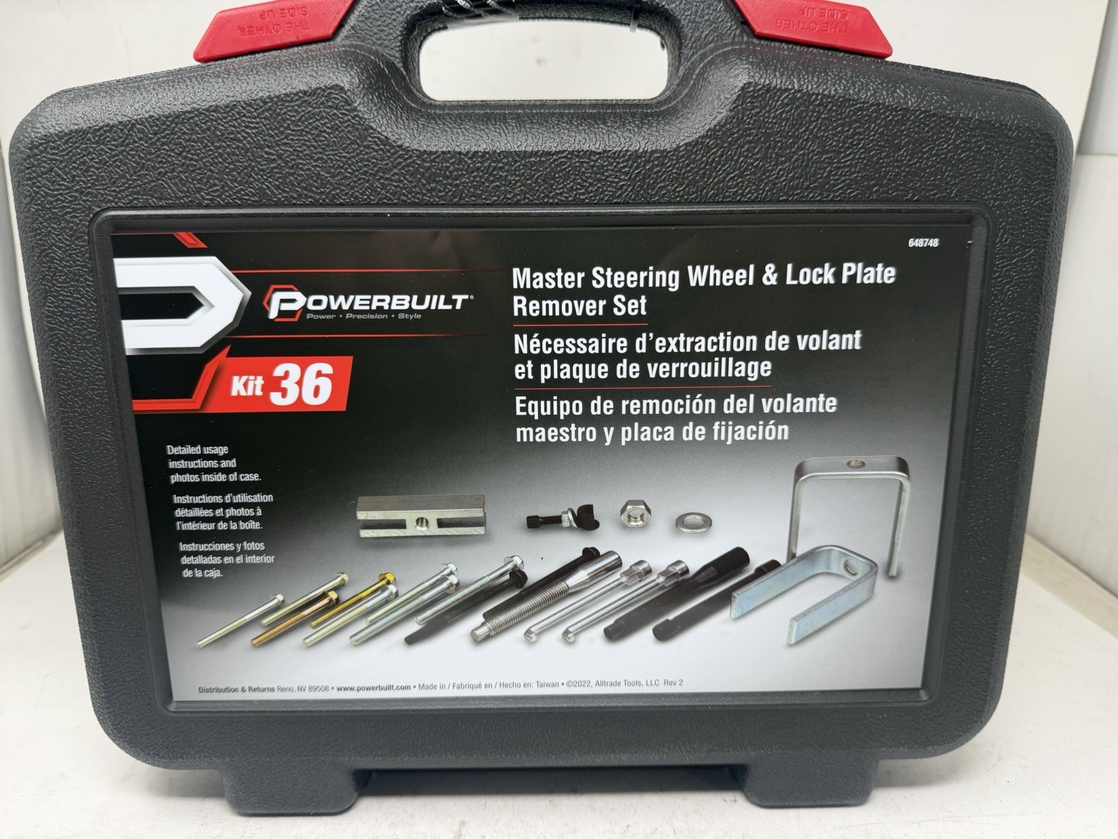 Powerbuilt Master Steering Wheel and Lock Plate Puller Kit - 648748