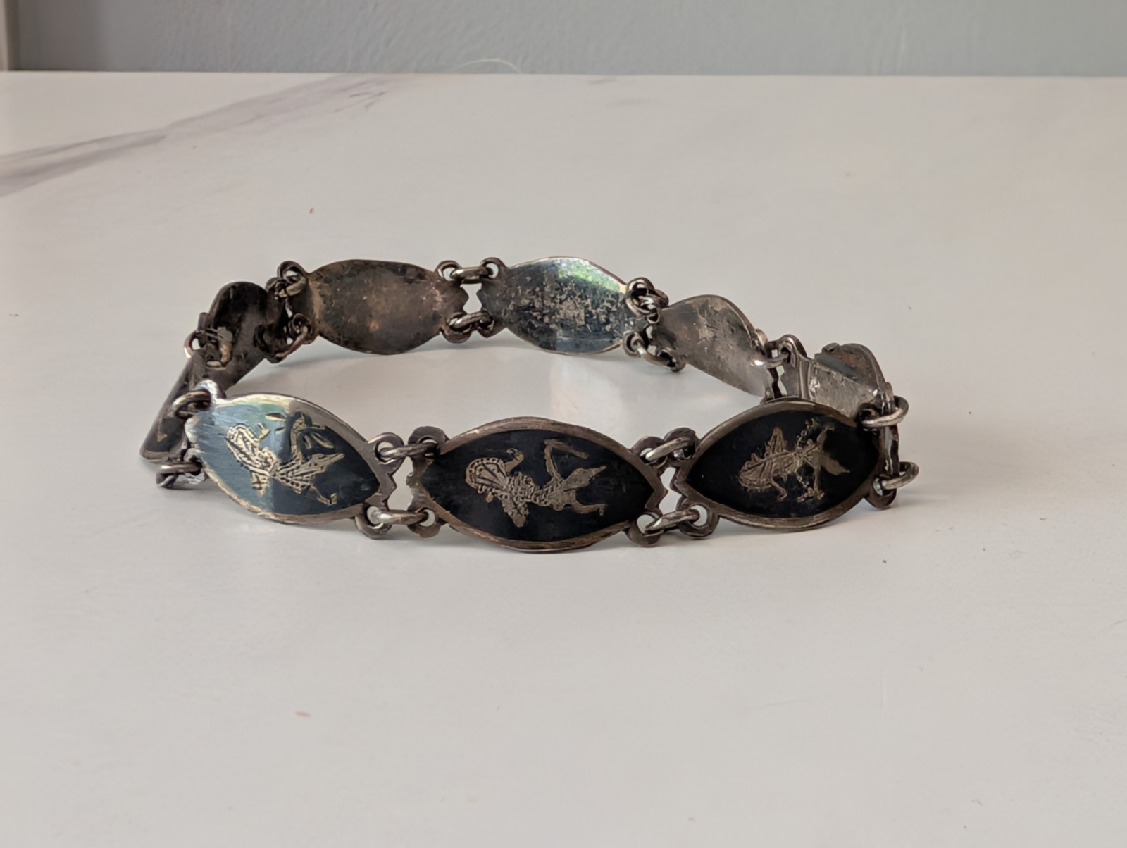 Vintage Sterling Siam Bracelet Vintage Sterling Siam Bracelet