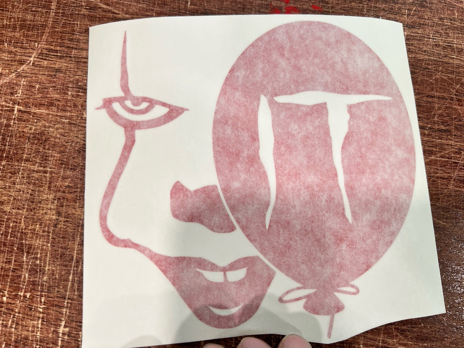 Pennywise IT Balloon Red 5” Vinyl Decal Horror Movie Scary Halloween Leatherface