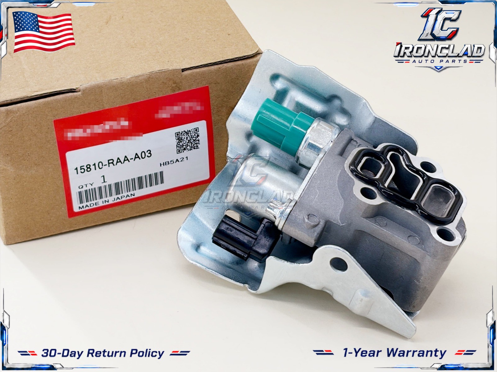 Original  15810-RAA-A03 VTEC SOLENOID SPOOL VALVE W/ GASKET NIB For HONDA ACURA