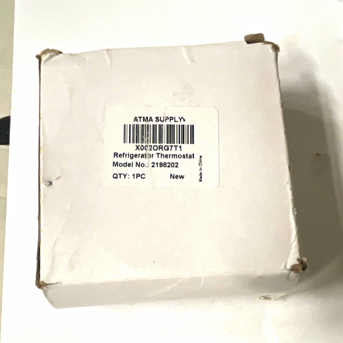 ATMA Supply Refrigerator Thermostat part X0020RQ7T1 model 2198202 ATMA Supply Refrigerator Thermostat part X0020RQ7T1 model 2198202