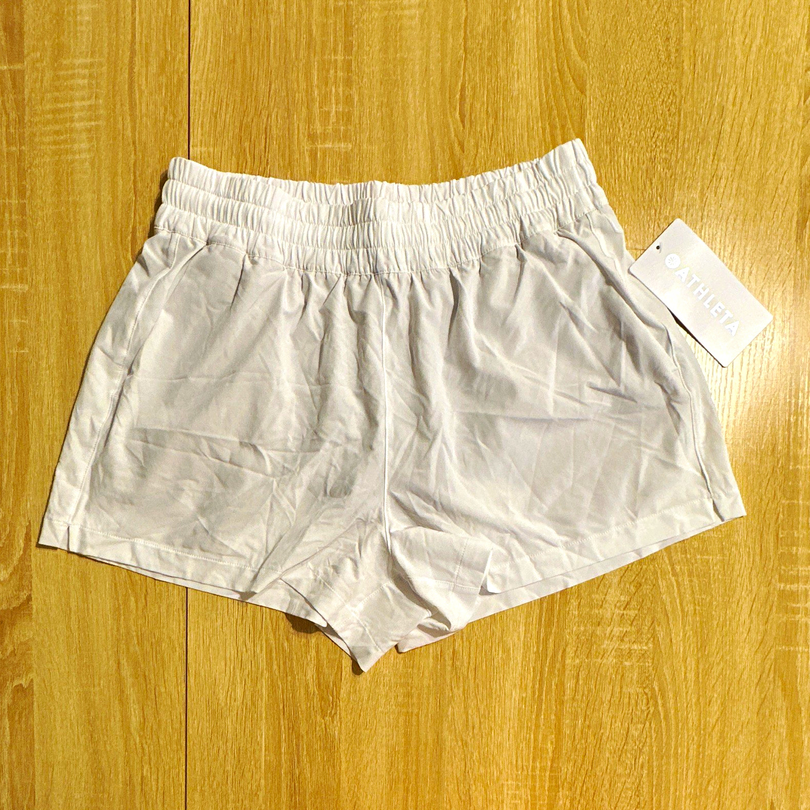 Athleta Hit Your Stride Run Short Women’s White Running Shorts Quick Dry Size S Athleta Hit Your Stride Run Short Women’s White Running Shorts Quick Dry Size S