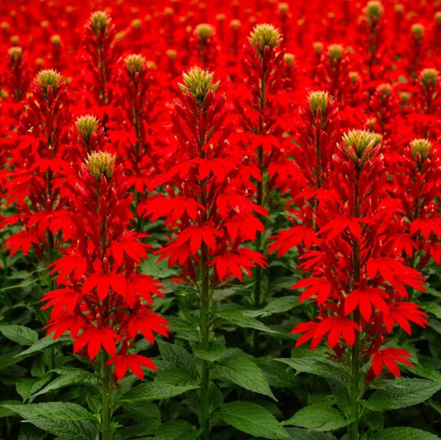 Red Cardinal Flower Live Plants – 5 Roots – Native Perennial 
