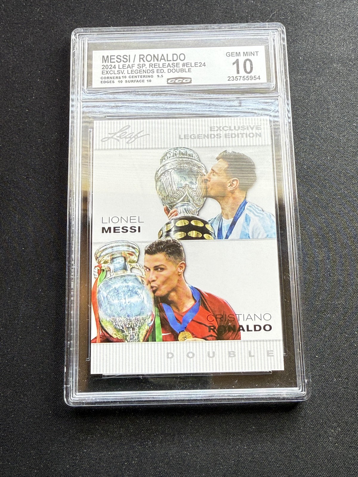 Messi / Ronaldo 2024 Leaf Legends Dual CCG 10
