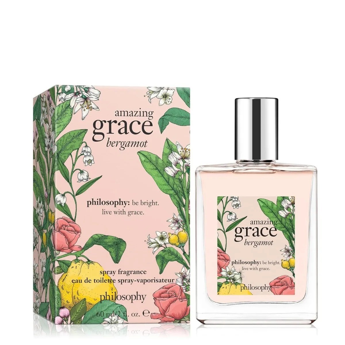 Philosophy Amazing Grace Bergamot EDT 60ml 2oz Women Citrus Floral Fresh Perfume