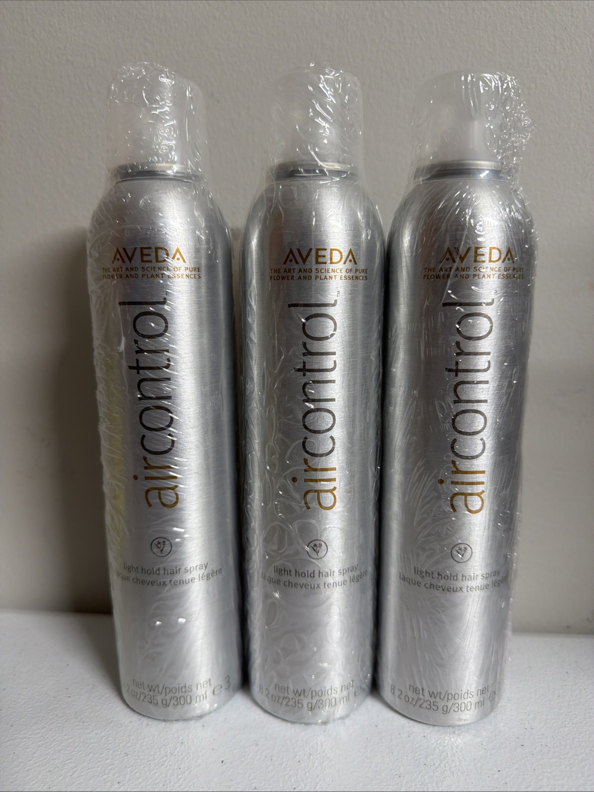 NEW 3x Aveda Air Control Light Hold Hair Spray 300ml / 8.2 oz each