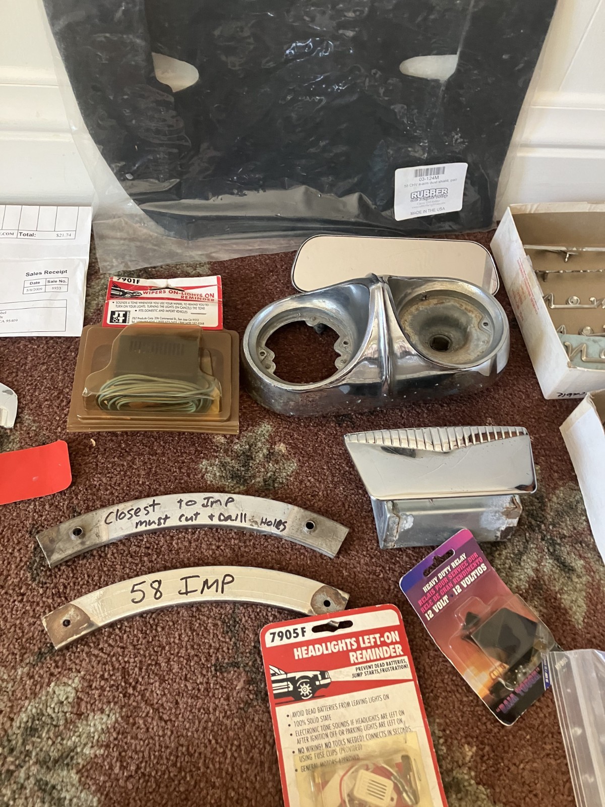 Vintage Chevrolet Impala Nomad Chrome Trim Emblems Accessories Parts Lot Vintage Chevrolet Impala Nomad Chrome Trim Emblems Accessories Parts Lot