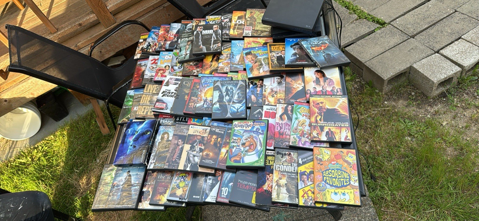 DVD Player + Huge DVD Movie Lot DVD Player + Huge DVD Movie Lot