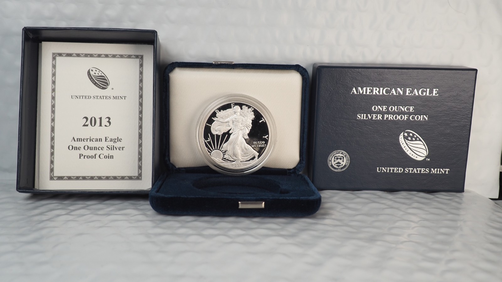 2013- *W* $1 AMERICAN SILVER PROOF EAGLE w/OGP & COA - 2013- *W* $1 AMERICAN SILVER PROOF EAGLE w/OGP & COA -