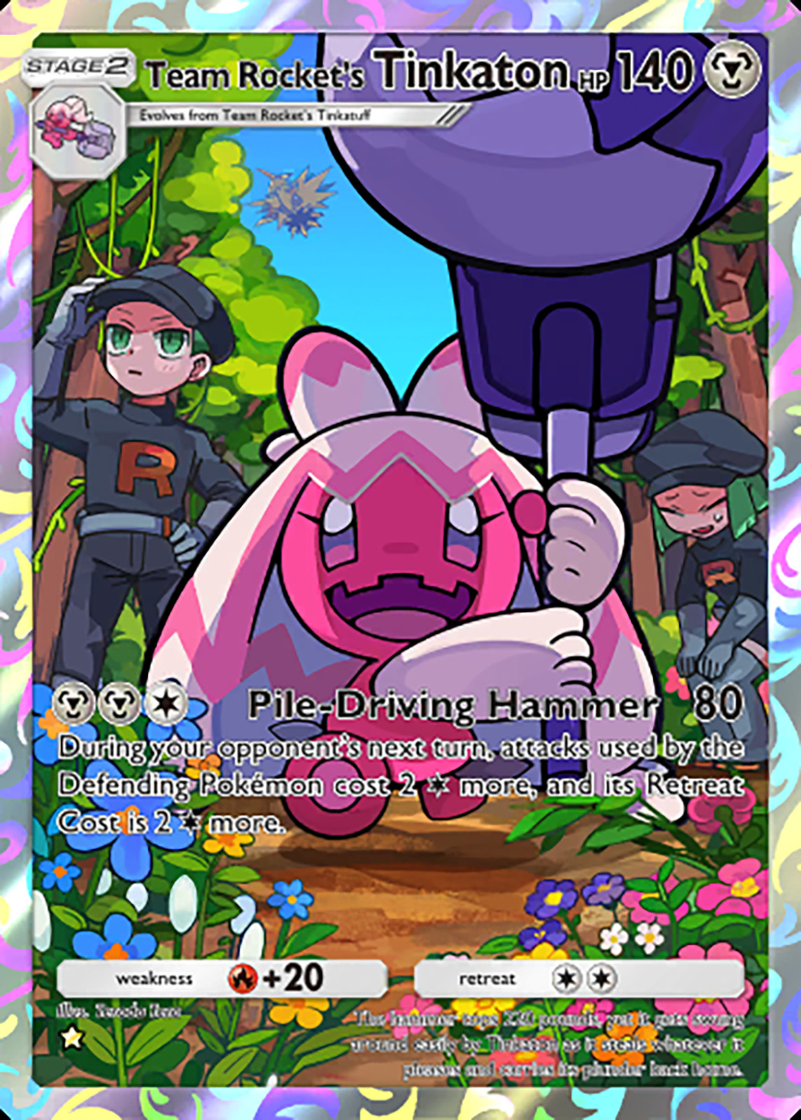 Pokemon Pocket TCG Card 1 Star Team Rocket\'s Tinkaton Ambition