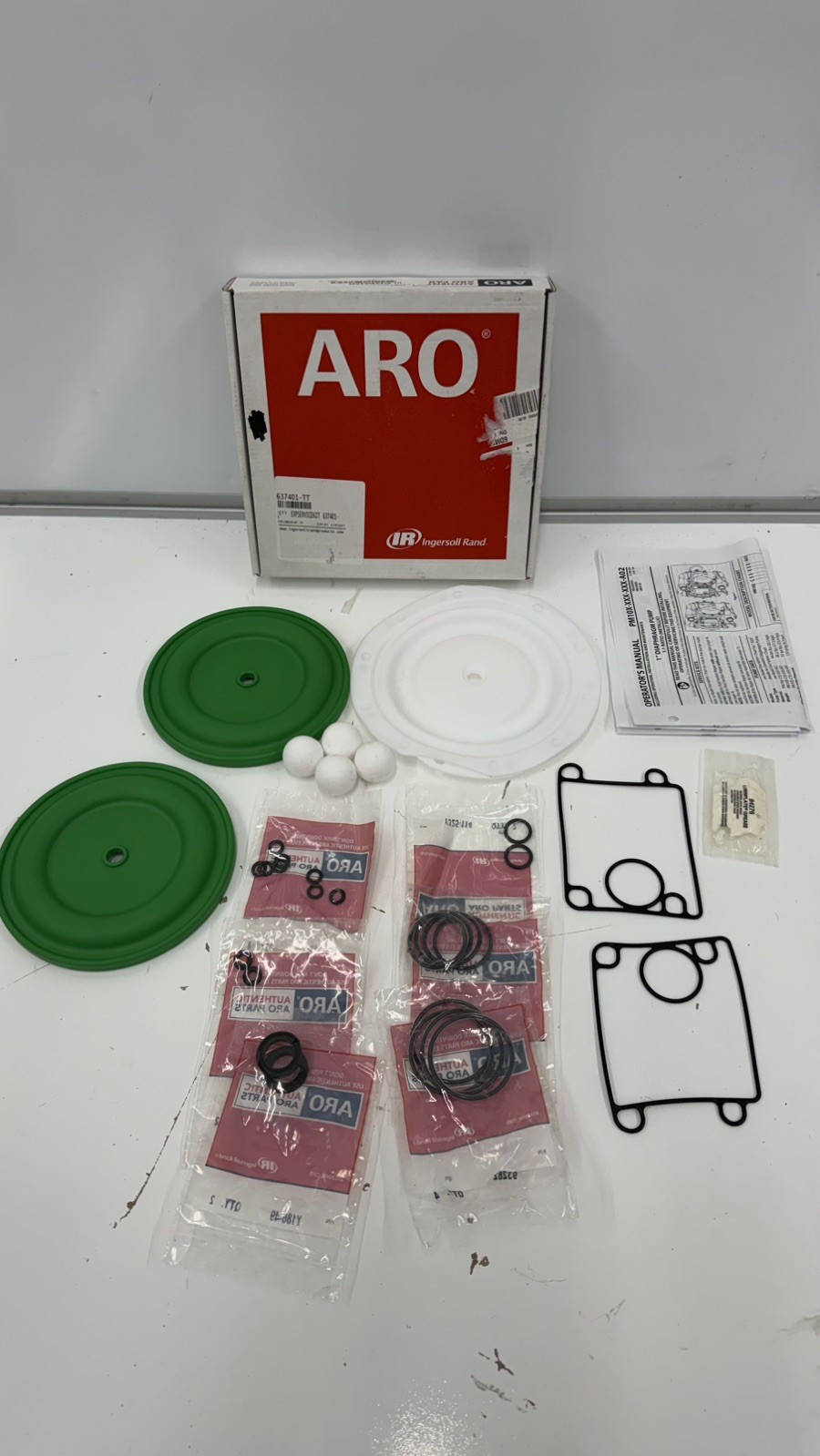 Aro Ingersoll Rand 637401-TT Diaphragm Pump Air Section Repair Kit