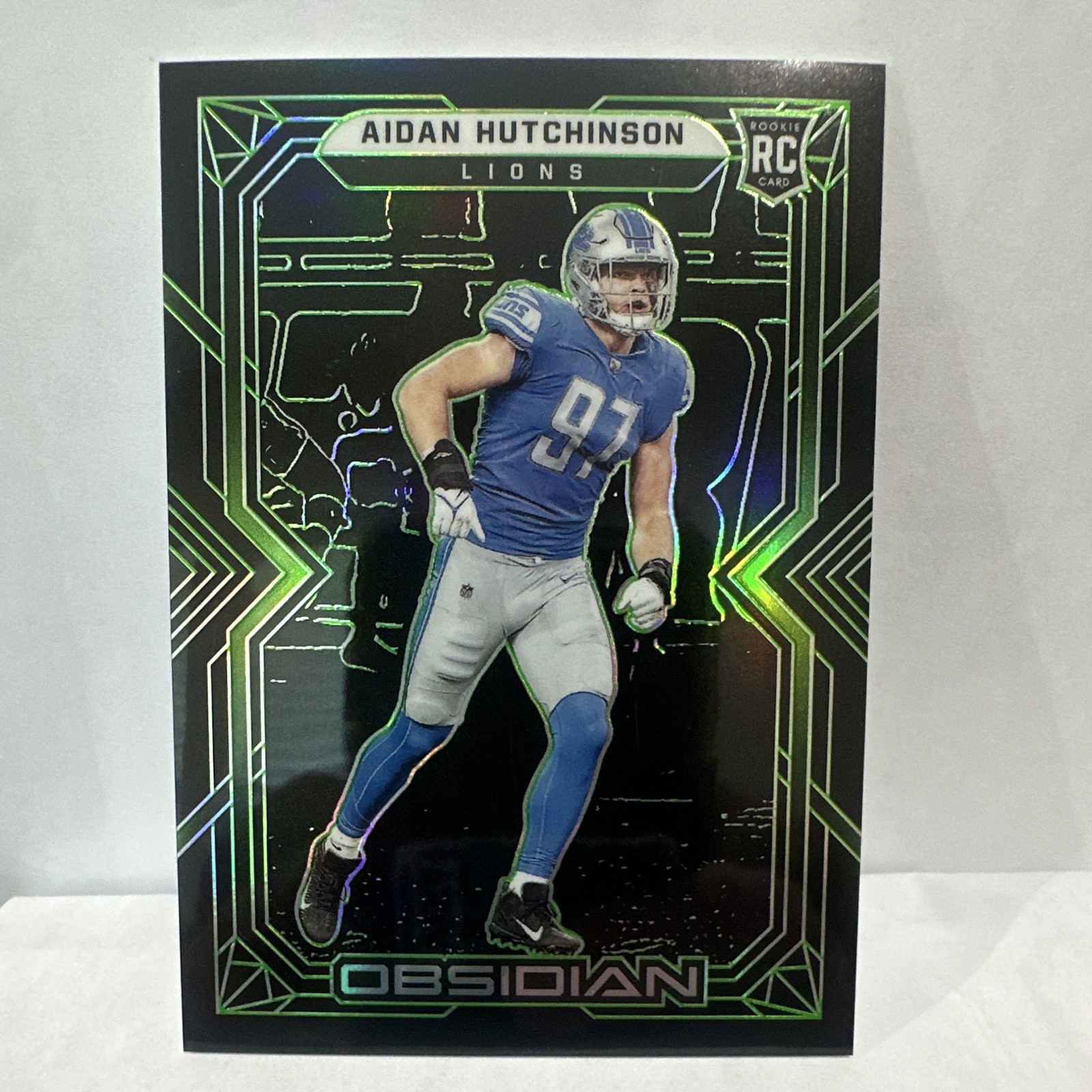 2022 Panini Obsidian Football Aidan Hutchinson Rookie Numbered 11/50 2022 Panini Obsidian Football Aidan Hutchinson Rookie Numbered 11/50