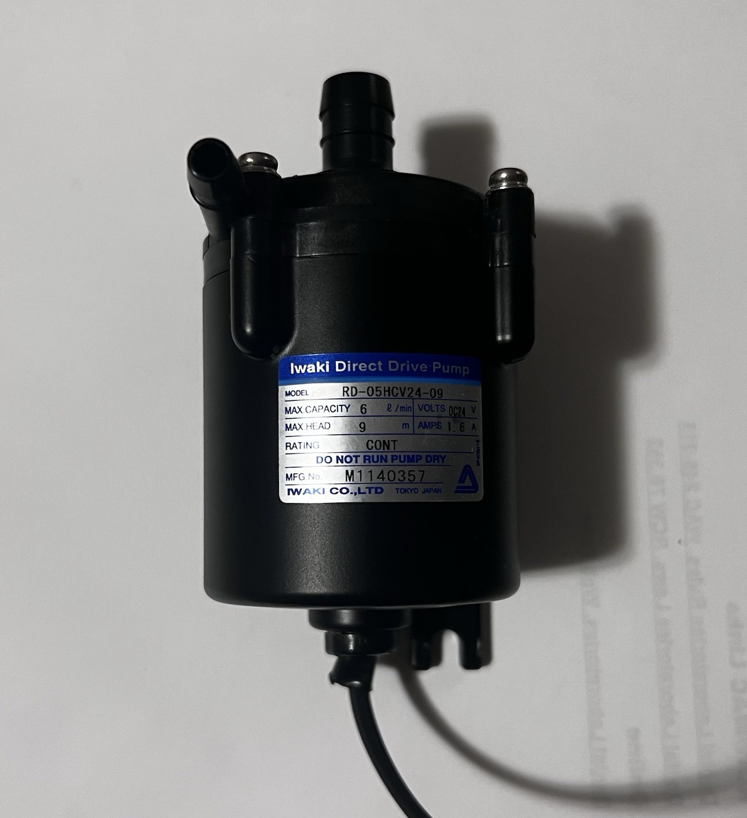 Iwaki RD-05CV24-05 Direct Drive Liquid Pump Brushless Motor Iwaki RD-05CV24-05 Direct Drive Liquid Pump Brushless Motor